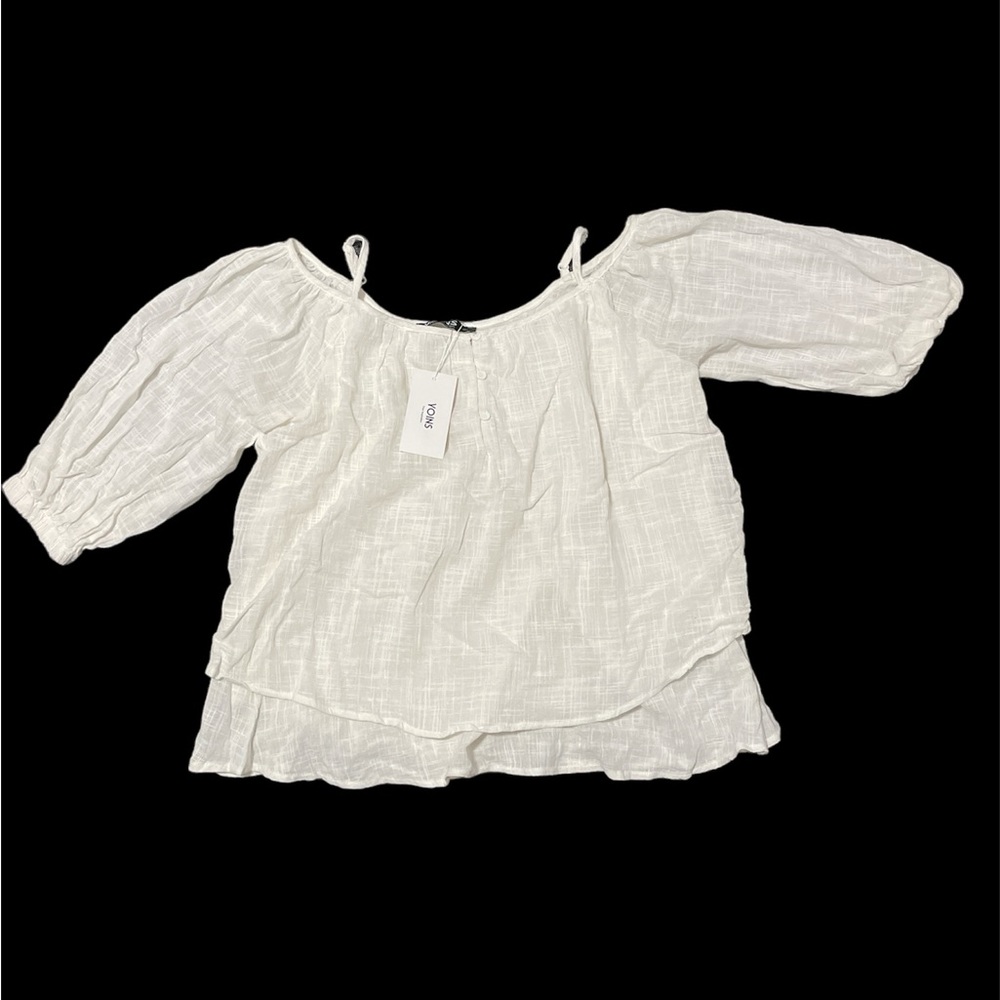 Yoins Women's Blouse Top Casual Short Sleeve Loose T-Shirt size Medium